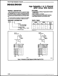 Click here to download DG123MFD/883C Datasheet