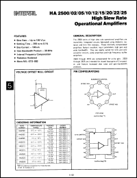 Click here to download HA1-2500-8 Datasheet