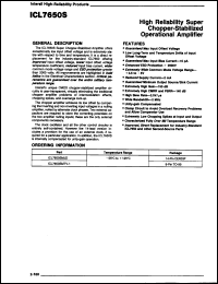 Click here to download ICL7650ITV1 Datasheet