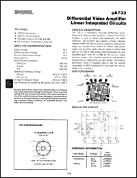 Click here to download UA733HM/883C Datasheet