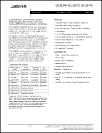 Click here to download ISL28273FAZ Datasheet