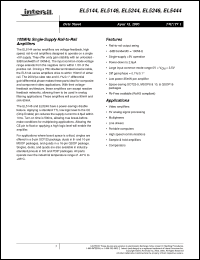 Click here to download EL5144CW-T7A Datasheet