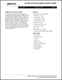 Click here to download EL5205IYZ-T7 Datasheet