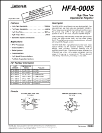 Click here to download HFA-0005 Datasheet