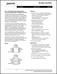 Click here to download ISL6545CRZ Datasheet