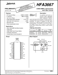 Click here to download HFA3667IA96 Datasheet