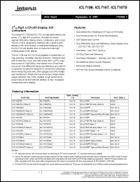 Click here to download ICL7107CPLZ Datasheet