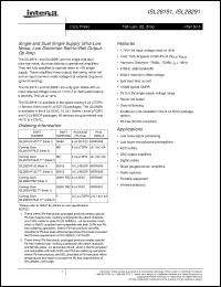 Click here to download ISL28291FBZ Datasheet