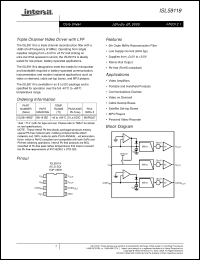 Click here to download ISL59119IBZ Datasheet