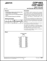 Click here to download CDP1883CE Datasheet