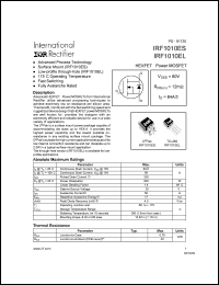 Click here to download IRF1010EL Datasheet