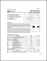 Click here to download IRF520NL Datasheet