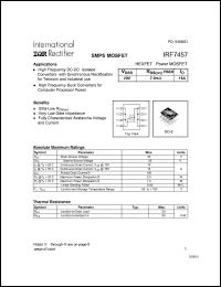 Click here to download IRF7457 Datasheet