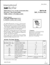 Click here to download IRF9140 Datasheet