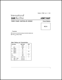 Click here to download 45MT160P Datasheet