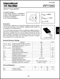 Click here to download IRF1730G Datasheet