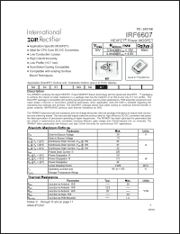 Click here to download IRF6607TR1 Datasheet