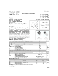 Click here to download IRFU1010Z Datasheet