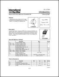 Click here to download IRGB420 Datasheet