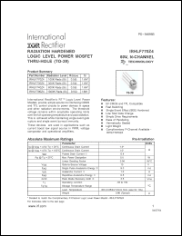 Click here to download IRHLF770Z4 Datasheet