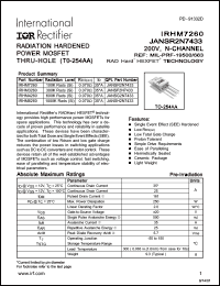 Click here to download IRHM8260 Datasheet