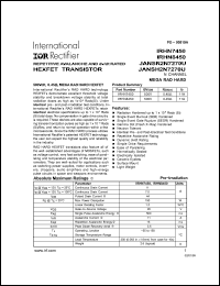 Click here to download IRHN7450 Datasheet