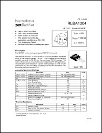 Click here to download IRLBA1304 Datasheet