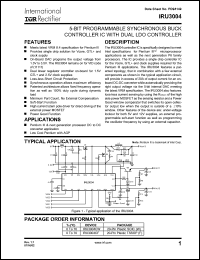 Click here to download IRU3004CW Datasheet