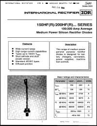 Click here to download 200HFR160K Datasheet