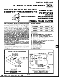 Click here to download IRHM8150U Datasheet