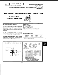 Click here to download IRFH150 Datasheet