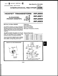 Click here to download IRFJ221 Datasheet