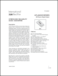Click here to download AFL5015SX Datasheet