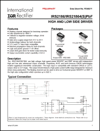 Click here to download IRS21864PBF Datasheet