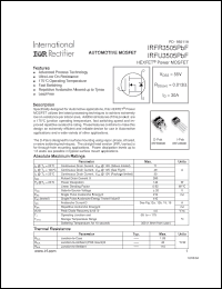 Click here to download IRFR3505PBF Datasheet