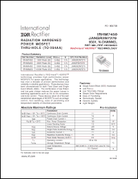 Click here to download IRHM3450 Datasheet