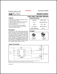 Click here to download IRS2001PBF Datasheet