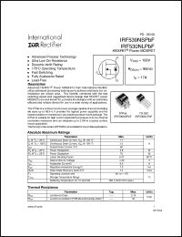 Click here to download IRF530NSPBF Datasheet