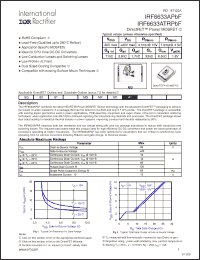 Click here to download IRF6633APBF Datasheet