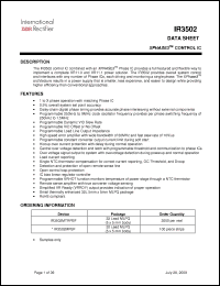 Click here to download IR3502 Datasheet