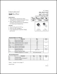 Click here to download IRLR3715Z Datasheet