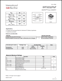 Click here to download IRF9332PBF Datasheet