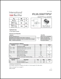 Click here to download IRLML0060TRPBF Datasheet