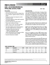 Click here to download IS61LV6432-133PQ Datasheet