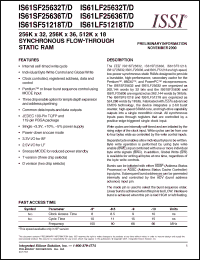 Click here to download IS61LF25636D-9B Datasheet