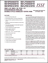 Click here to download IS61SPD51218T-133TQI Datasheet