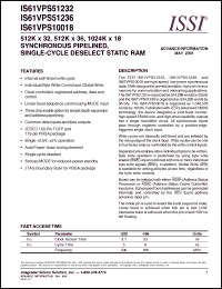 Click here to download IS61VPS51236-166B Datasheet