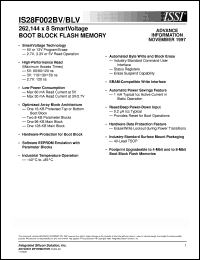 Click here to download IS28F020BVB-80T Datasheet