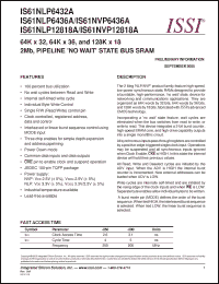 Click here to download IS61NLP12818A-200TQLI Datasheet