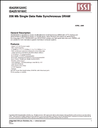 Click here to download IS42S16160C-75TL Datasheet